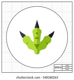 Dinosaur footprint icon