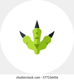 Dinosaur footprint icon