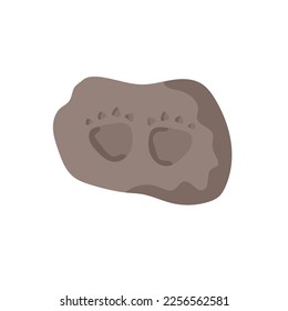 Dinosaur footprint tracks. Illustrations paw, claw predator. Dinosaur footprint perfect for textile, wrap and wallpaper and design