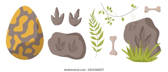 Dinosaur footprint tracks. Illustrations paw, claw predator. Dinosaur footprint perfect for textile, wrap and wallpaper and design