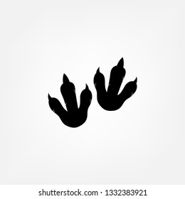 Dinosaur Footprints Vector Stock Vector (Royalty Free) 1332383921 ...