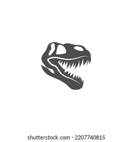 Dinosaur fossil icon design illustration template