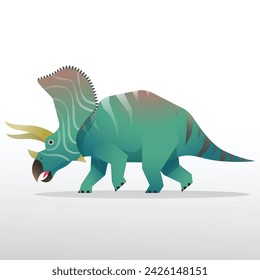 Dinosaur gradient vector illustrations for kids books