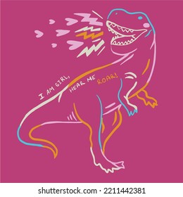 dinosaur graphic, colors and more