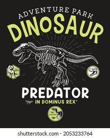 DINOSAUR GRAPHIC TEES VECTOR DESIGNS AND OTHER USES