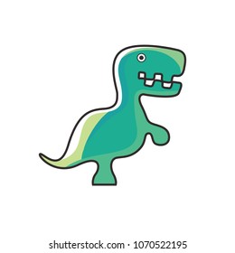Dinosaur green logo design. Creative image