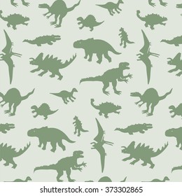 dinosaur green silhouette pattern