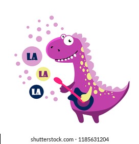 dinosaur with guitar 