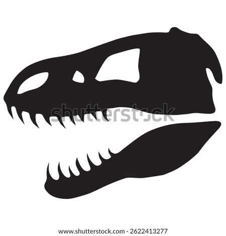 dinosaur head fossil icon vector design