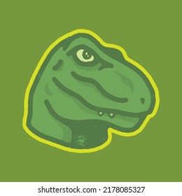 dinosaur head illustration mascot, perfect used for logo, icon or mascot