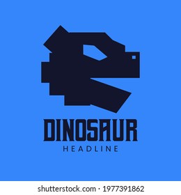 Dinosaur head robot esport mascot logo design for Sport, Badge, Printing Design and Esport Team.