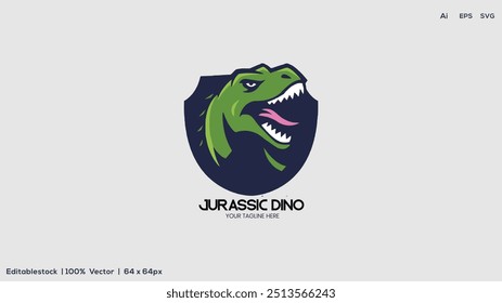 Dinosaur holding sign board mascot. prehistoric animal symbol cartoon illustration vector