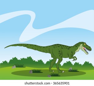 Dinosaur icon design 