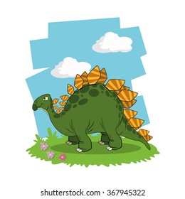 Dinosaur icon design 