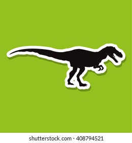 dinosaur icon design , prehistoric animal vector icon