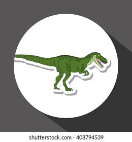 dinosaur icon design , prehistoric animal vector icon