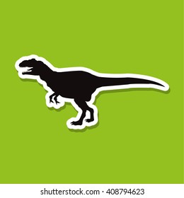 dinosaur icon design , prehistoric animal vector icon