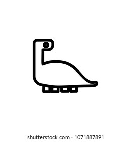 dinosaur icon. Element of minimalistic icons for mobile concept and web apps. Thin line icon for website design and development, app development on white background