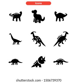 dinosaur icon isolated sign symbol vector illustration - Collection of high quality black style vector icons
