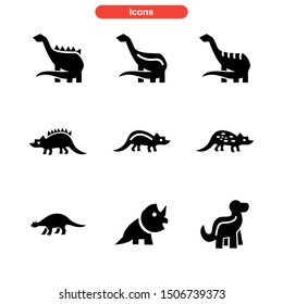 dinosaur icon isolated sign symbol vector illustration - Collection of high quality black style vector icons
