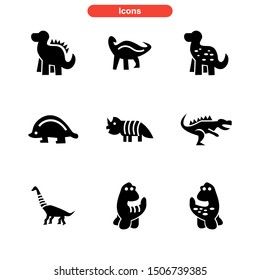dinosaur icon isolated sign symbol vector illustration - Collection of high quality black style vector icons

