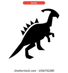 dinosaur icon isolated sign symbol vector illustration - high quality black style vector icons
