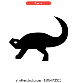 dinosaur icon isolated sign symbol vector illustration - high quality black style vector icons
