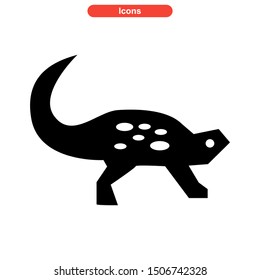dinosaur icon isolated sign symbol vector illustration - high quality black style vector icons
