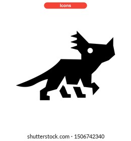 dinosaur icon isolated sign symbol vector illustration - high quality black style vector icons
