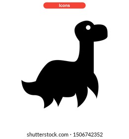 dinosaur icon isolated sign symbol vector illustration - high quality black style vector icons
