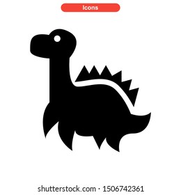 dinosaur icon isolated sign symbol vector illustration - high quality black style vector icons
