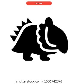 dinosaur icon isolated sign symbol vector illustration - high quality black style vector icons
