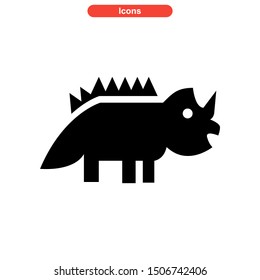 dinosaur icon isolated sign symbol vector illustration - high quality black style vector icons
