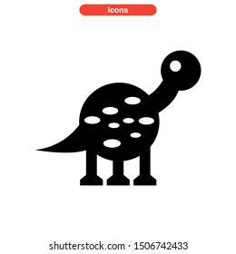 dinosaur icon isolated sign symbol vector illustration - high quality black style vector icons
