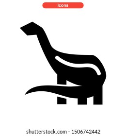 dinosaur icon isolated sign symbol vector illustration - high quality black style vector icons
