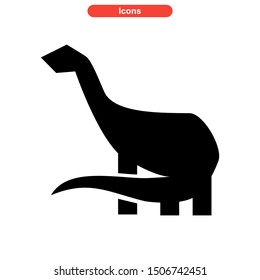 dinosaur icon isolated sign symbol vector illustration - high quality black style vector icons
