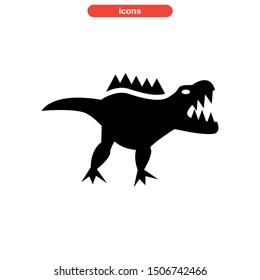 dinosaur icon isolated sign symbol vector illustration - high quality black style vector icons
