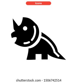 dinosaur icon isolated sign symbol vector illustration - high quality black style vector icons
