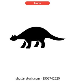 dinosaur icon isolated sign symbol vector illustration - high quality black style vector icons

