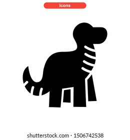 dinosaur icon isolated sign symbol vector illustration - high quality black style vector icons
