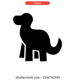 dinosaur icon isolated sign symbol vector illustration - high quality black style vector icons
