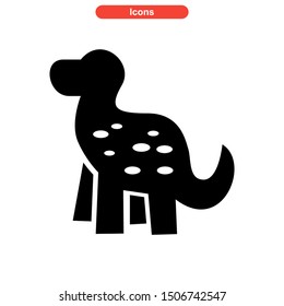 dinosaur icon isolated sign symbol vector illustration - high quality black style vector icons
