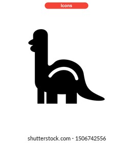 dinosaur icon isolated sign symbol vector illustration - high quality black style vector icons
