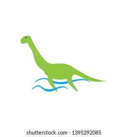 dinosaur icon logo design template