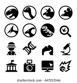 Dinosaur icon set