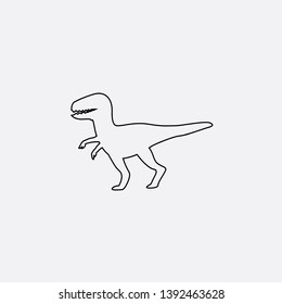 dinosaur icon sign signifier vector