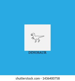 dinosaur icon sign signifier vector