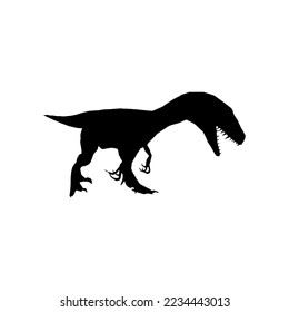 Dinosaur icon. Simple style dinosaur museum poster background symbol. Dinosaur brand logo design element. Dinosaur t-shirt printing. vector for sticker.