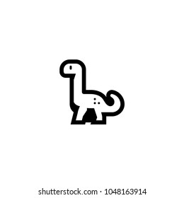 Dinosaur icon. Vector dinosaur illustration