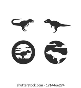 dinosaur  icon vector illustration design template